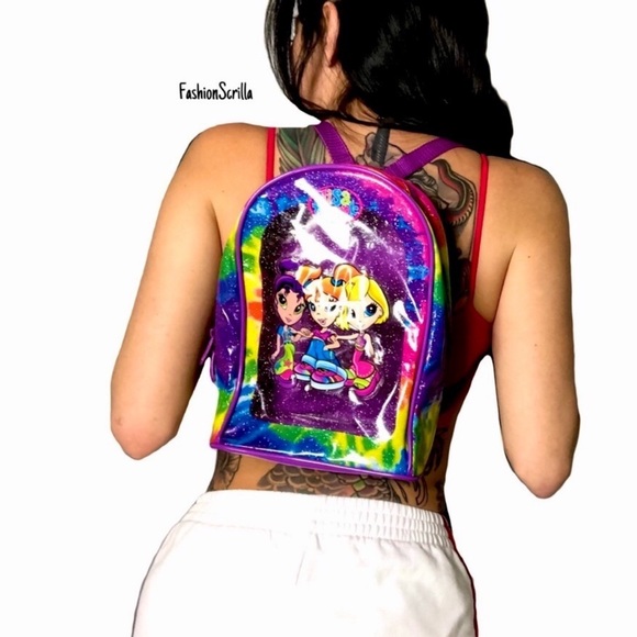 Lisa Frank Y2K Vintage Tie Dye Mini Backpack - Picture 2 of 4